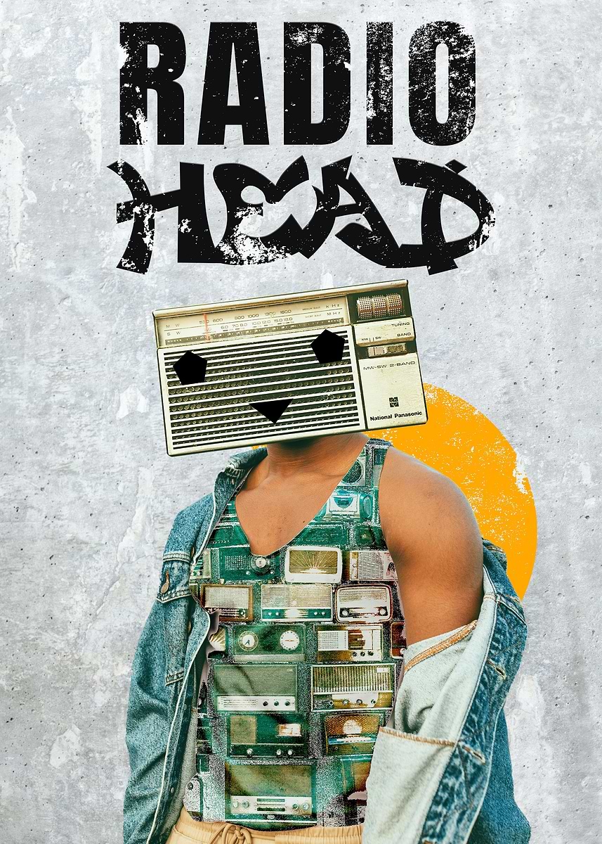 Radiohead' Poster, picture, metal print, paint by Colorize