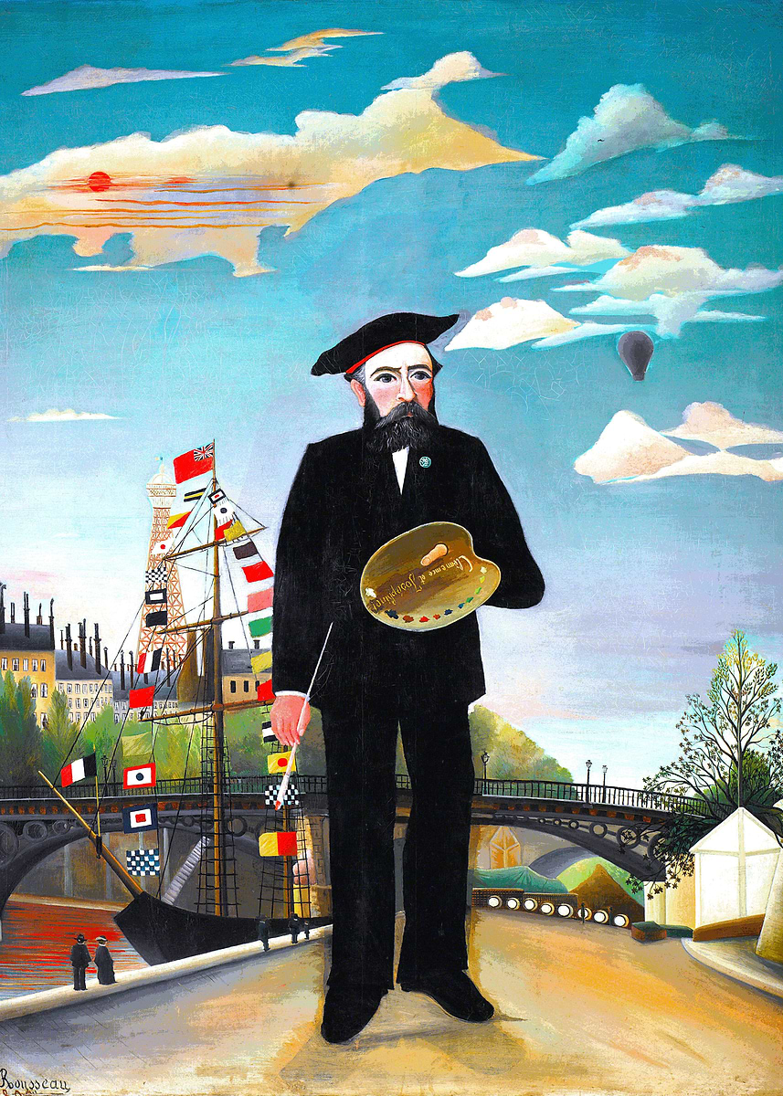 'Rousseau Self Portrait' Poster, picture, metal print, paint by ...
