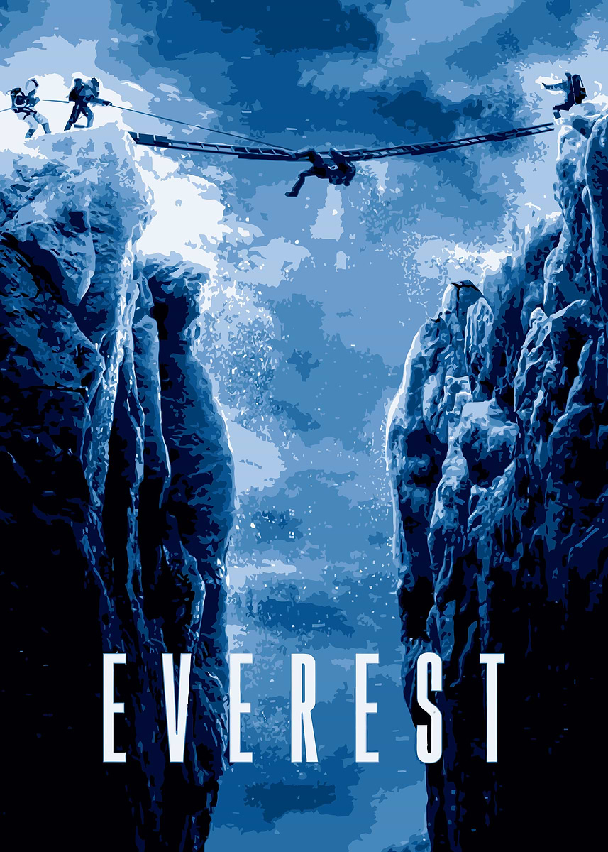 Mount Everest' Poster, picture, metal print, paint by Alita