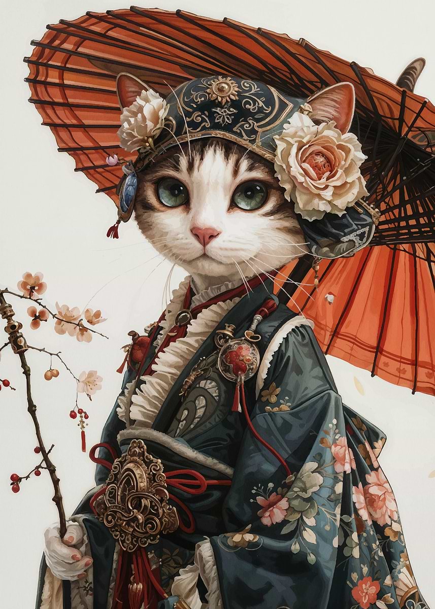 Displate ディスプレイット化け猫　メタルポースター Displate ディスプレイット化け猫 メタルポースター （Displate