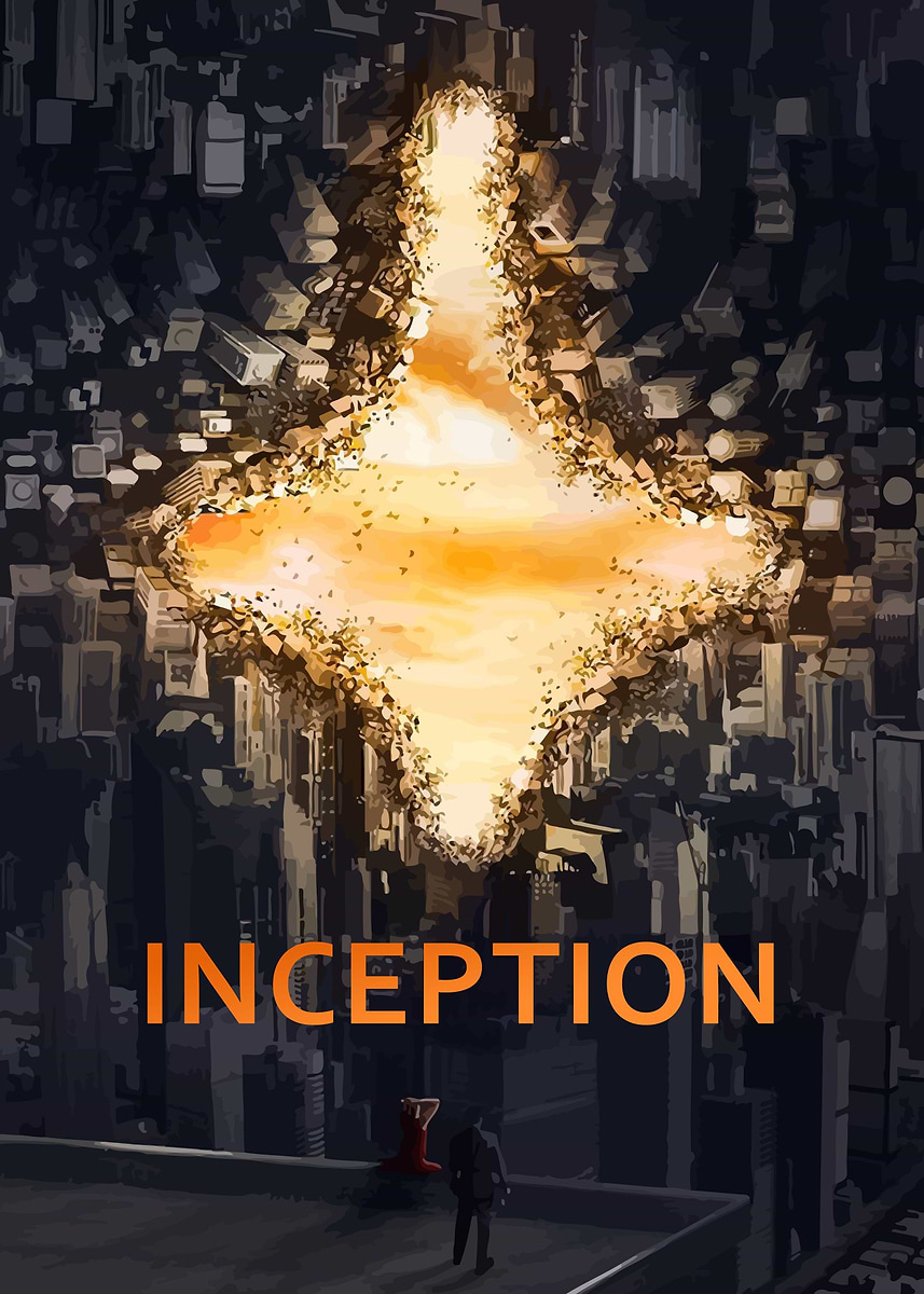 Inception' Poster, picture, metal print, paint by Ace Art | Displate