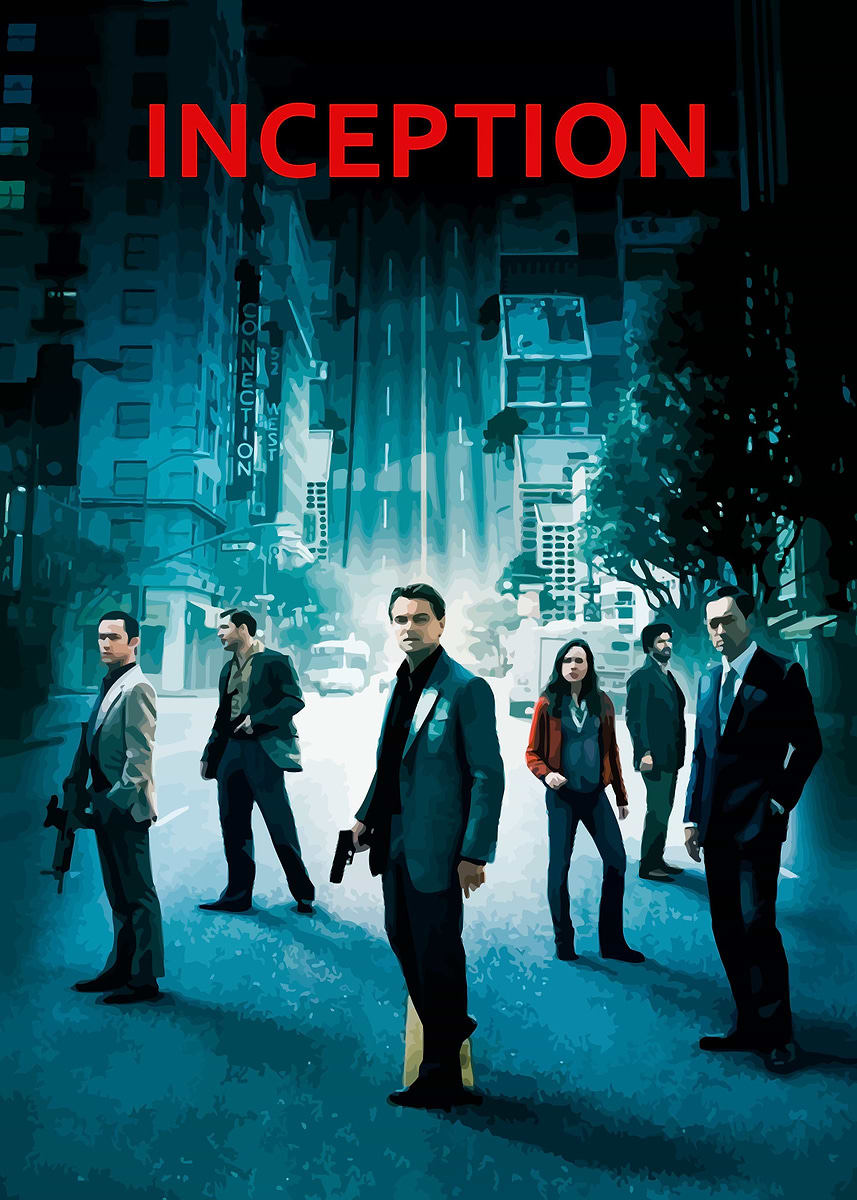 Inception' Poster, picture, metal print, paint by Ace Art | Displate
