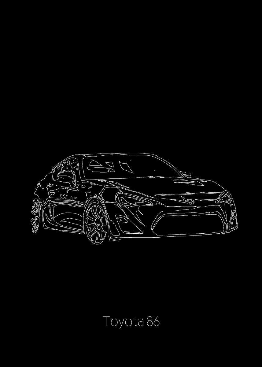 'Toyota 86' Poster, picture, metal print, paint by ipart id | Displate