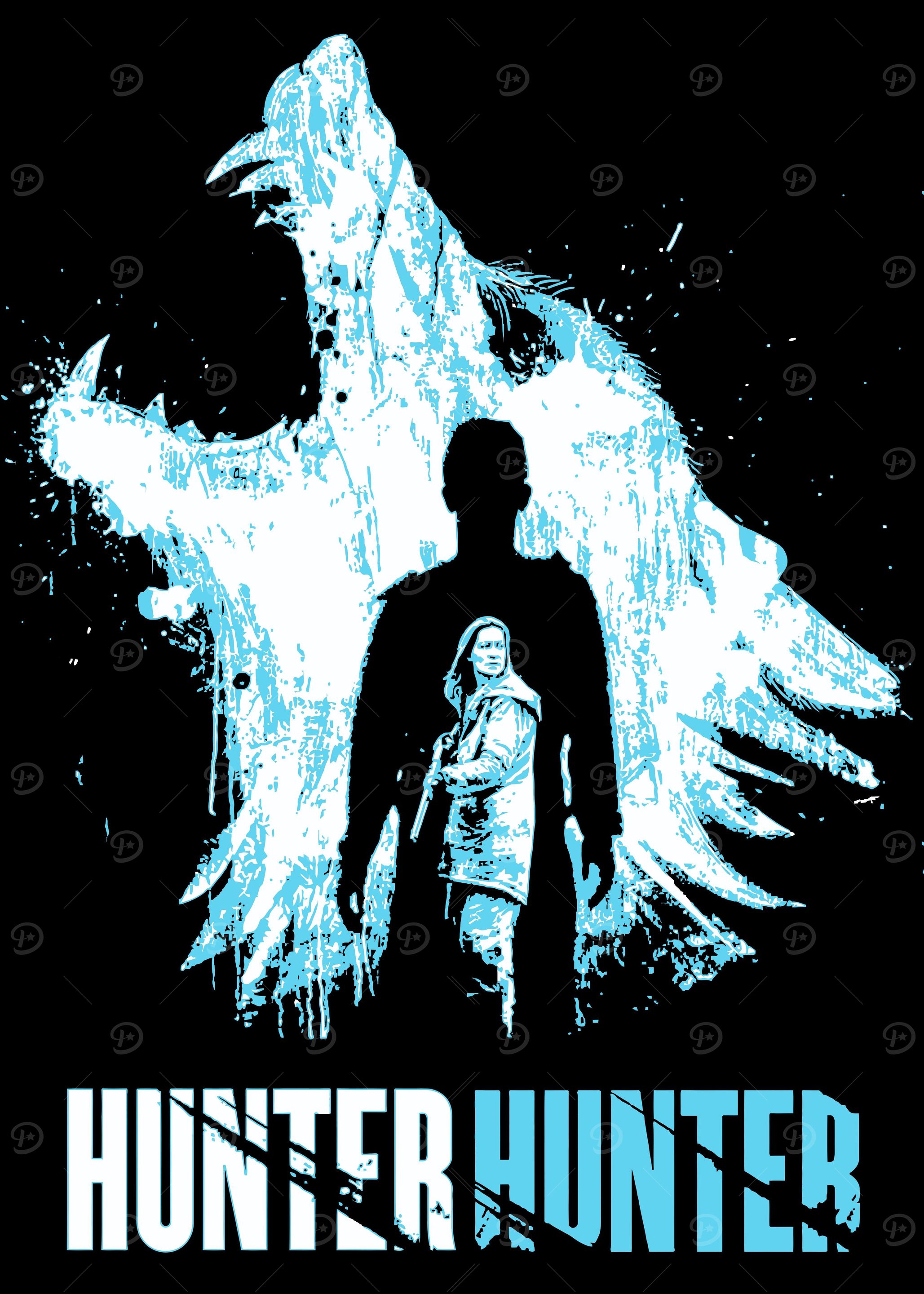 Hunter Hunter' Poster, picture, metal print, paint by fish laste