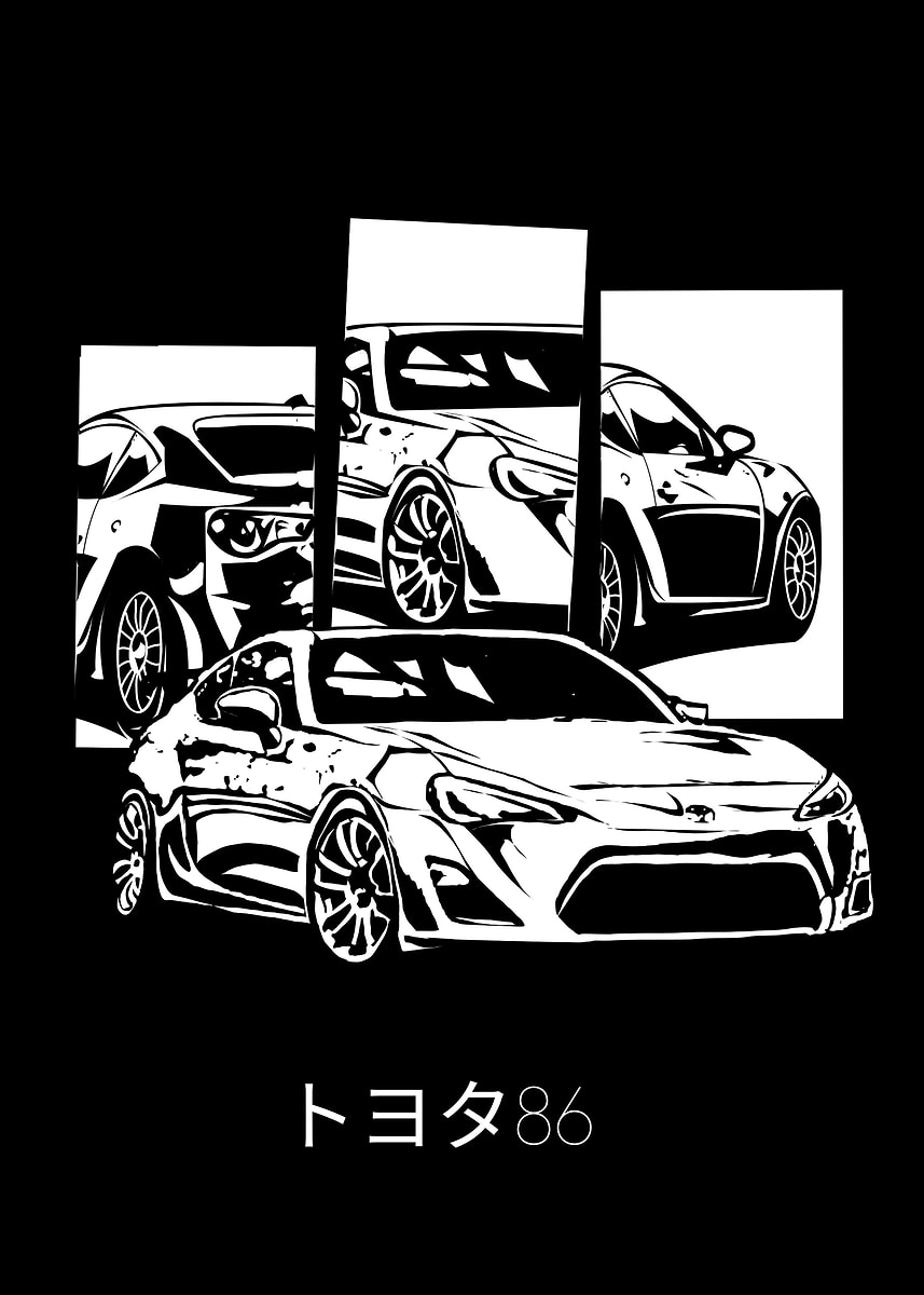 'Toyota 86' Poster, picture, metal print, paint by ipart id | Displate