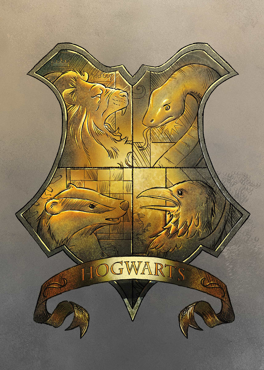 Displate ハリーポッター　ホグワーツ　メタルポスター Amazon.com: Displate Metal Poster Harry Potter - Wizarding
