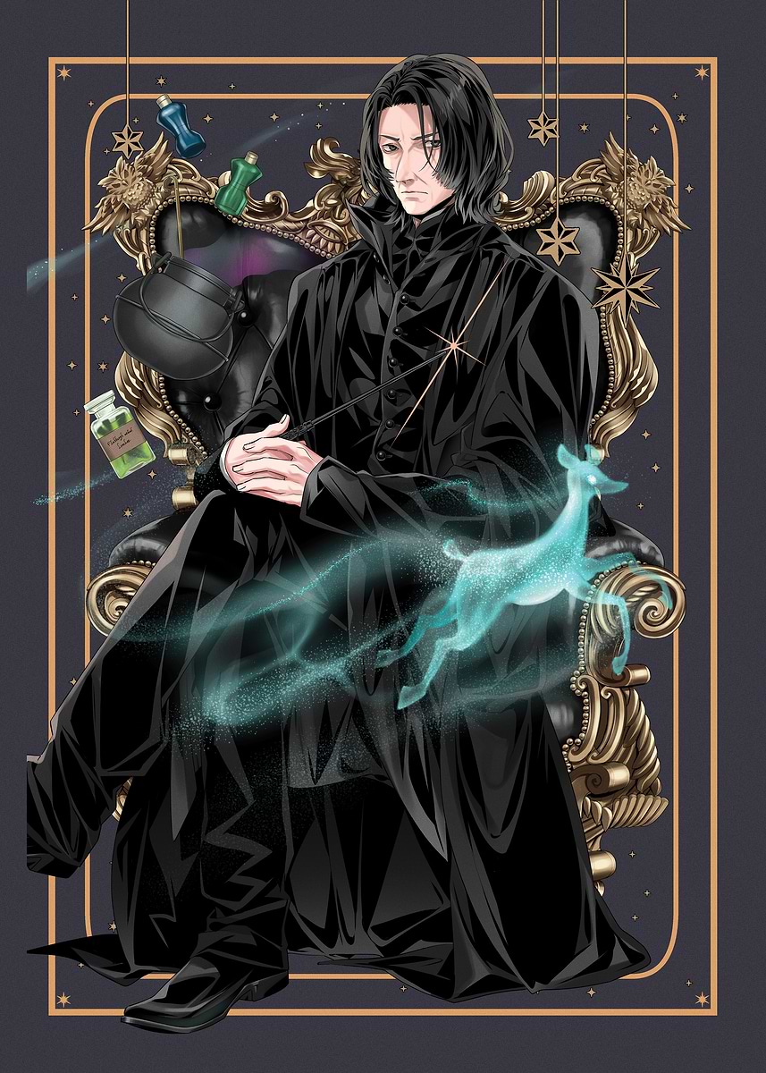 Severus Snape' Poster, picture, metal print, paint by Wizarding
