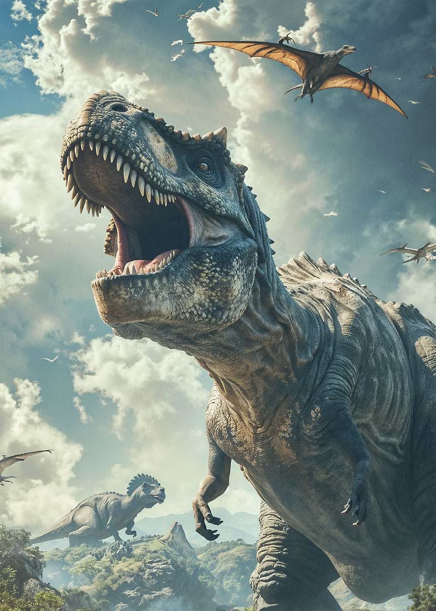 Gigantosaurus Dinosaur Poster Picture Metal Print Paint By gigantosaurus-dinosaur-poster-picture-metal-print-paint-by