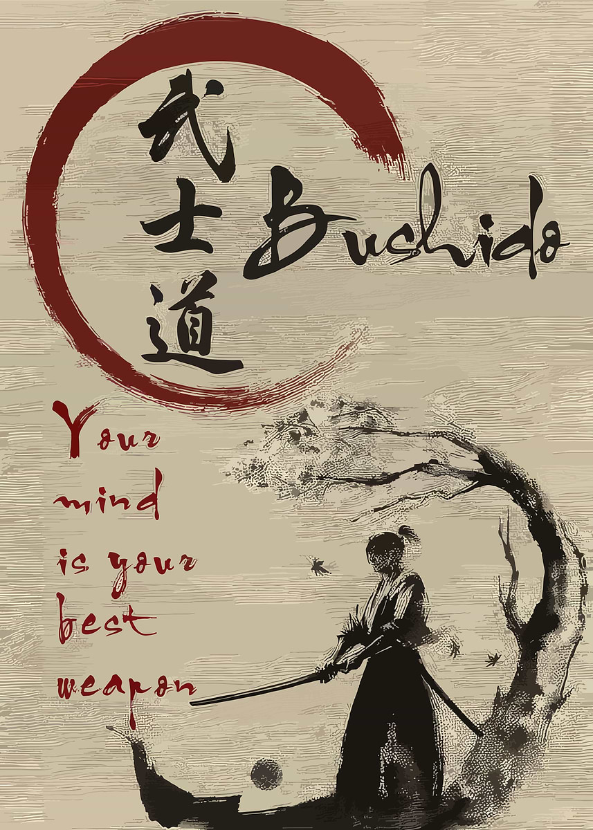 'Bushido' Poster, picture, metal print, paint by Raul Garcia | Displate