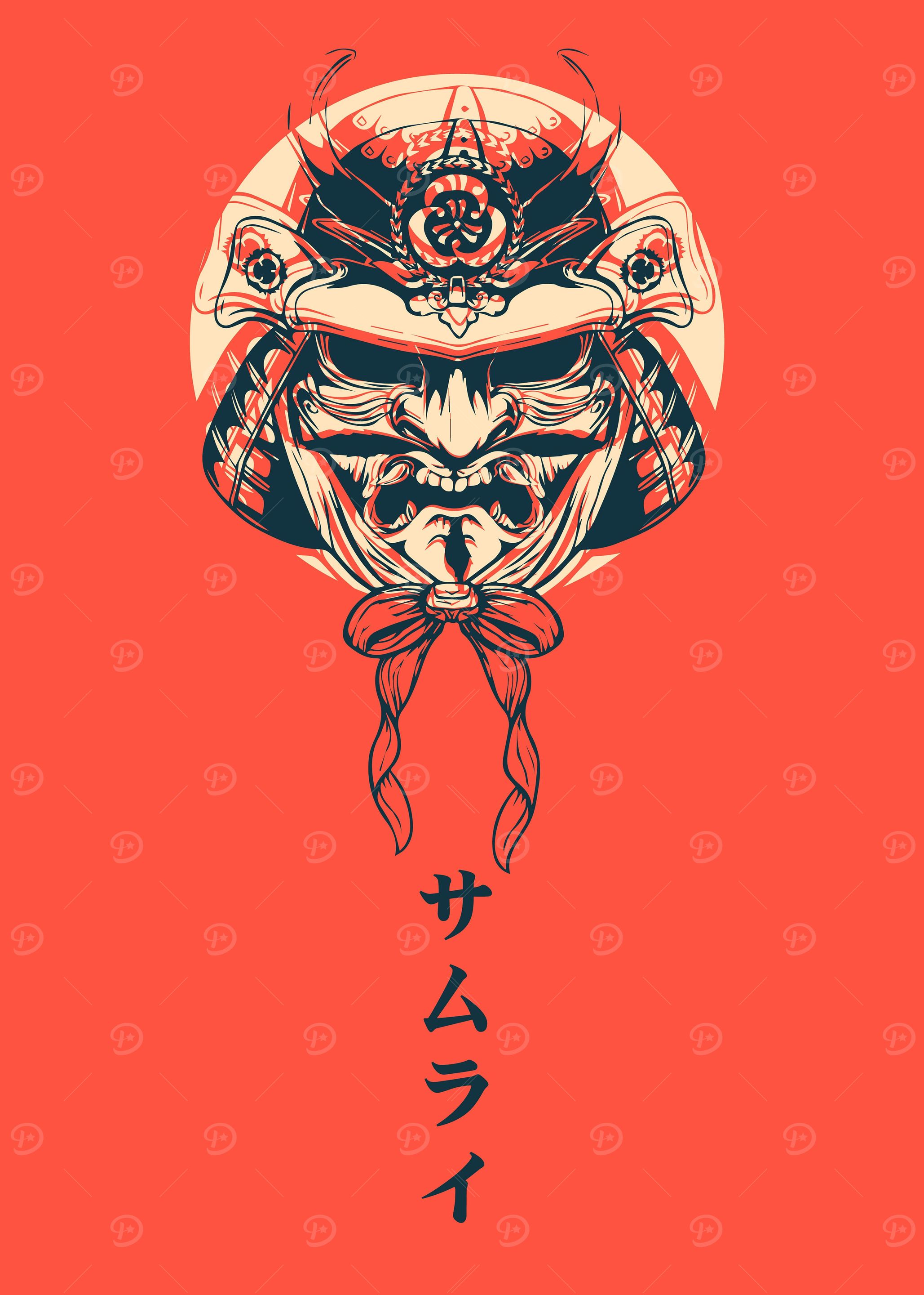 'Bushido' Poster, picture, metal print, paint by Heko Batako | Displate