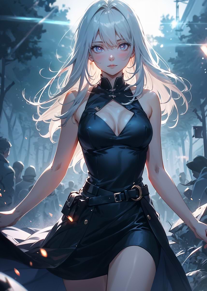 Anime Girl Cornelia' Poster, picture, metal print, paint by Lukasz