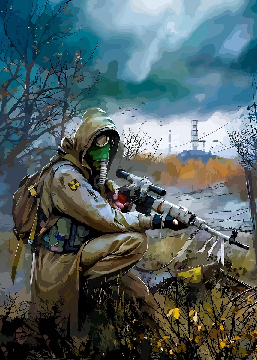 Stalker game' Poster, picture, metal print, paint by Nevaeh | Displate