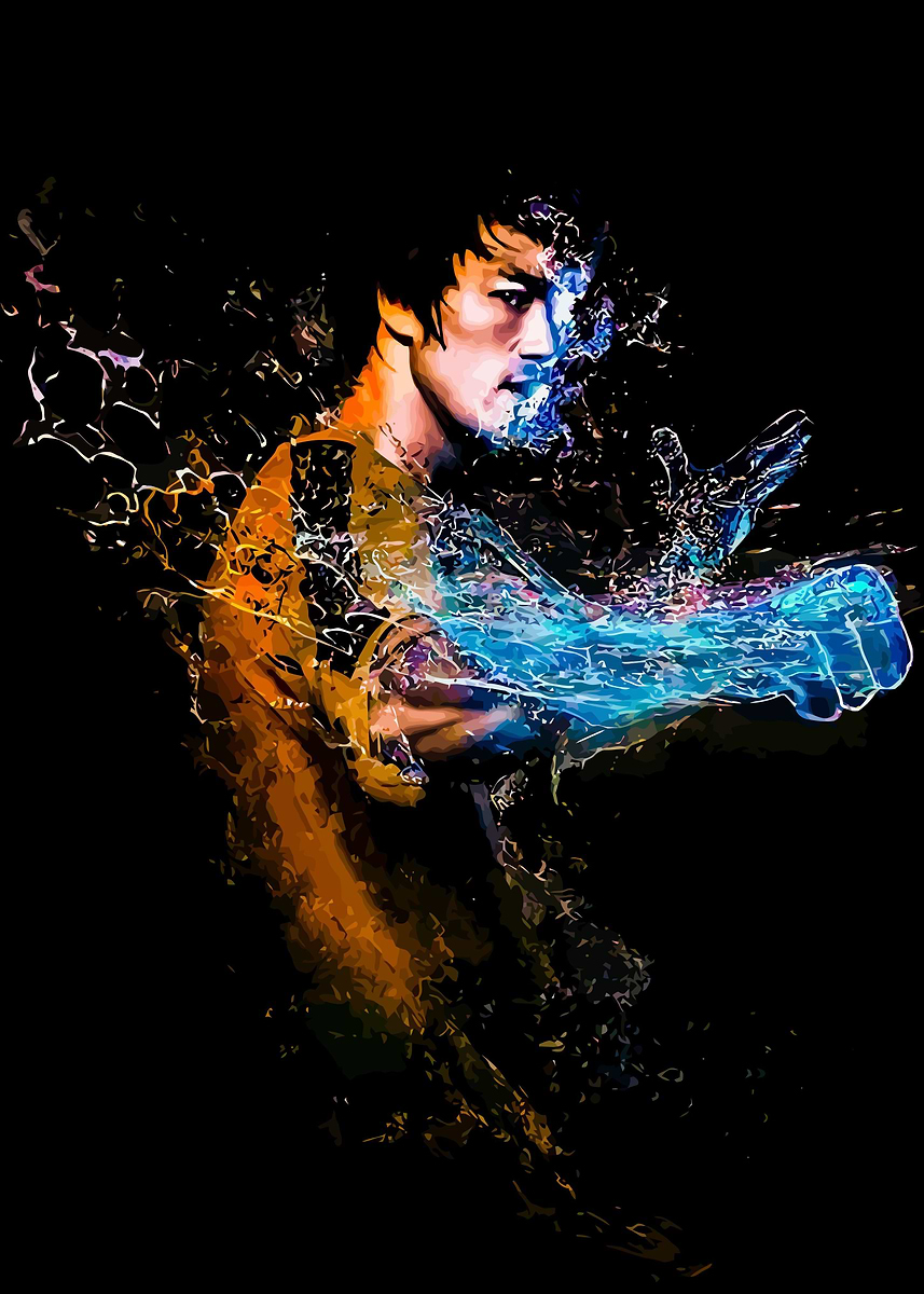 Bruce Lee' Poster, picture, metal print, paint by Ace | Displate