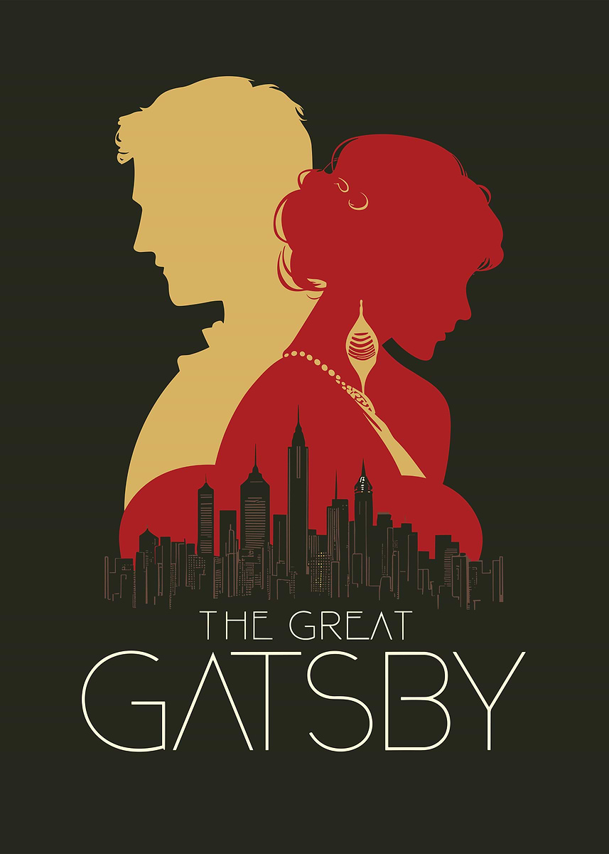 the great gatsby' Poster, picture, metal print, paint by sekarayu