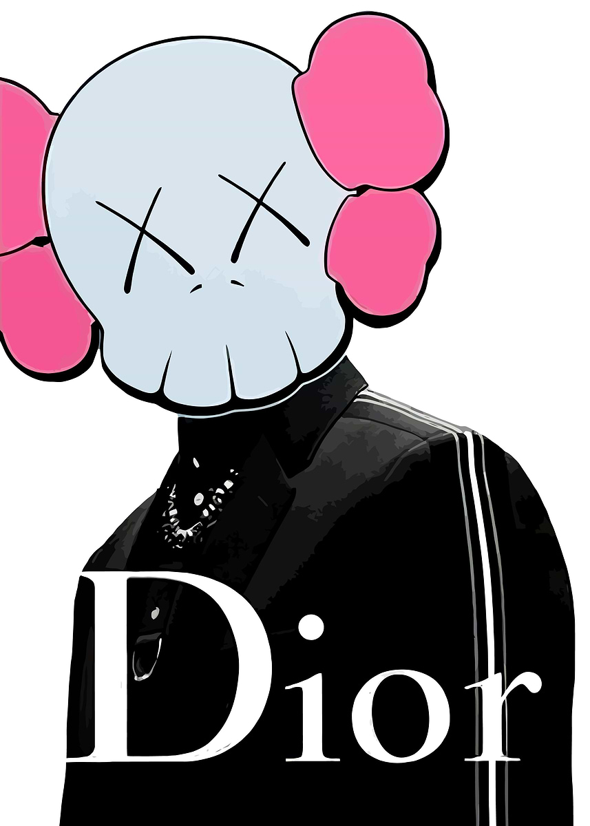 Kaws dior' Poster, picture, metal print, paint by BB Creative