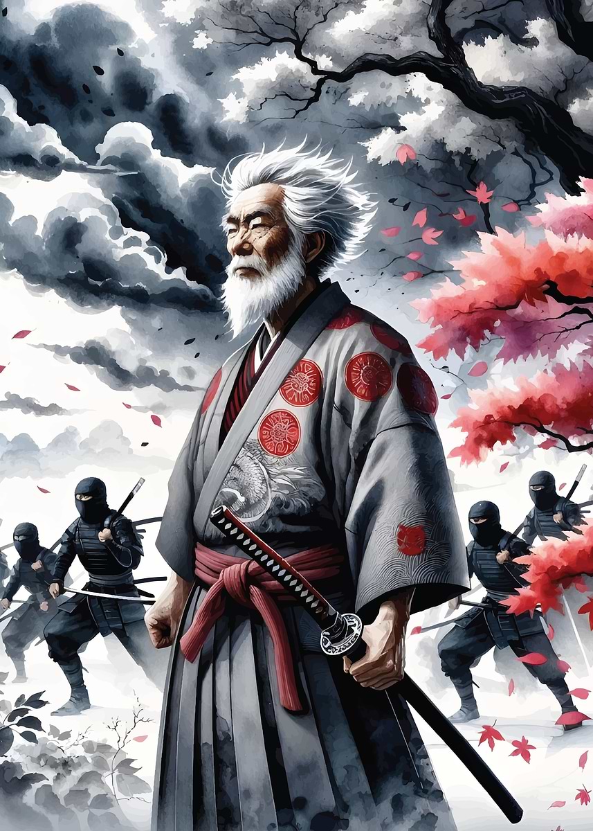 侍　samurai asesino　額装ポスター f13de448d942471ee77ab75a00c0ca