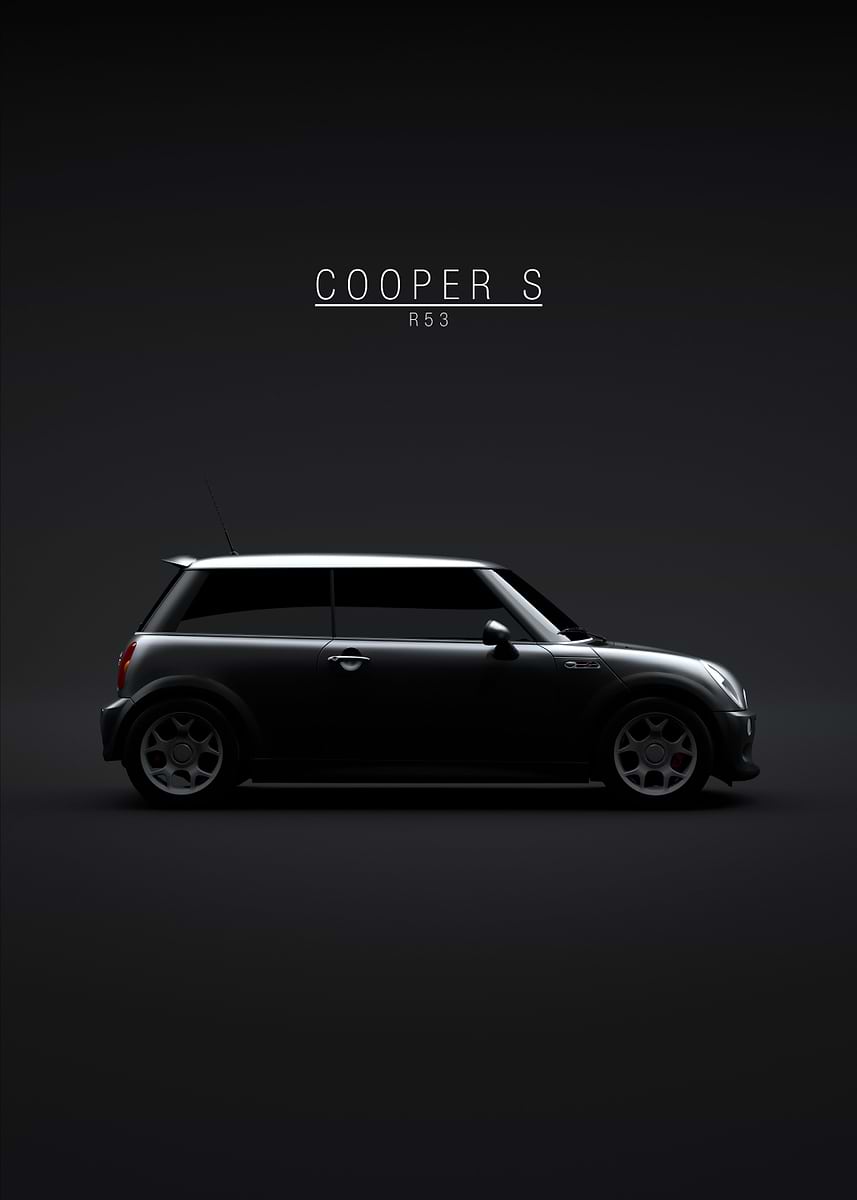2003 MINI Cooper S r53' Poster, picture, metal print, paint by 21
