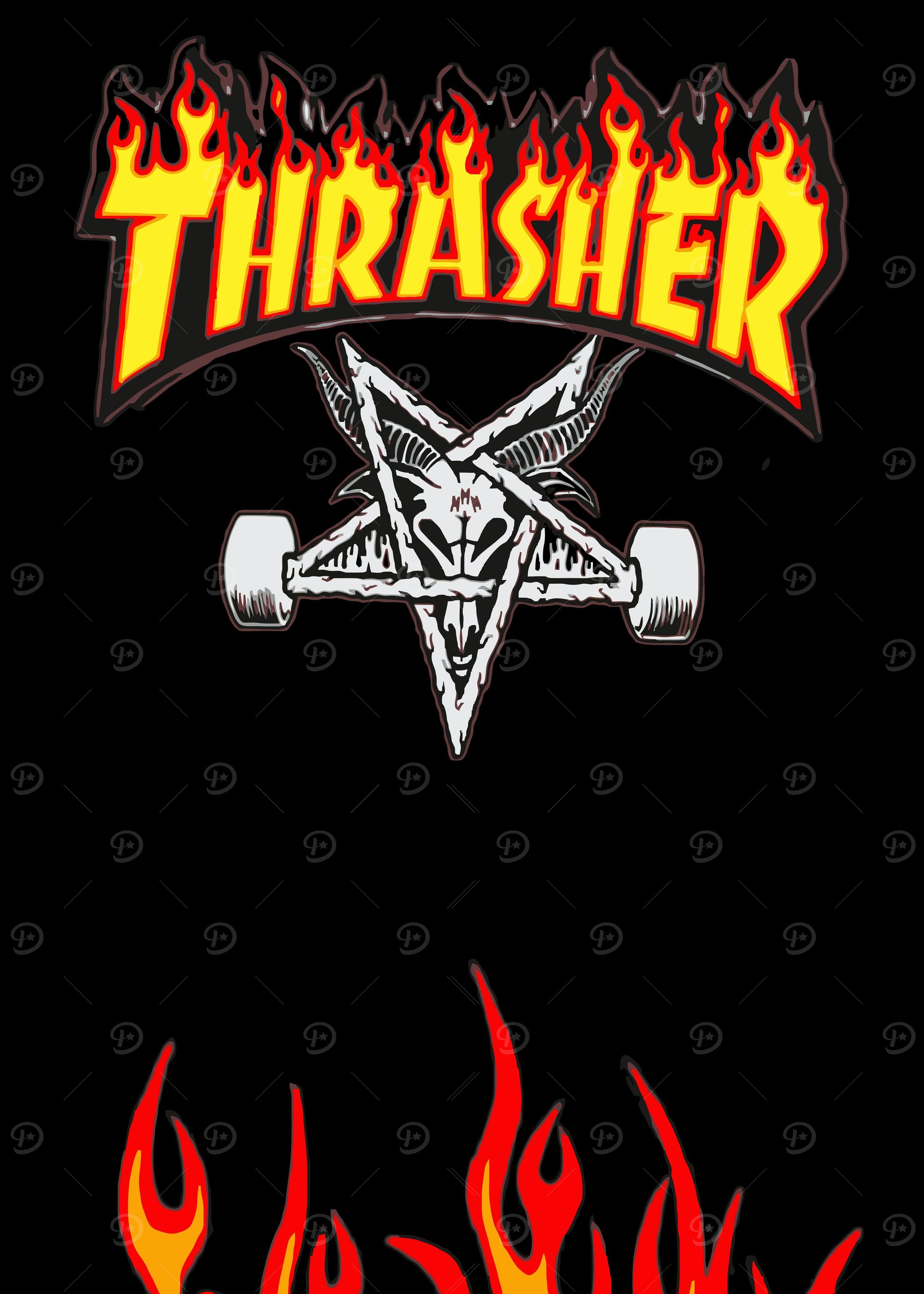 Thrasher Art' Poster, picture, metal print, paint by Blez Time