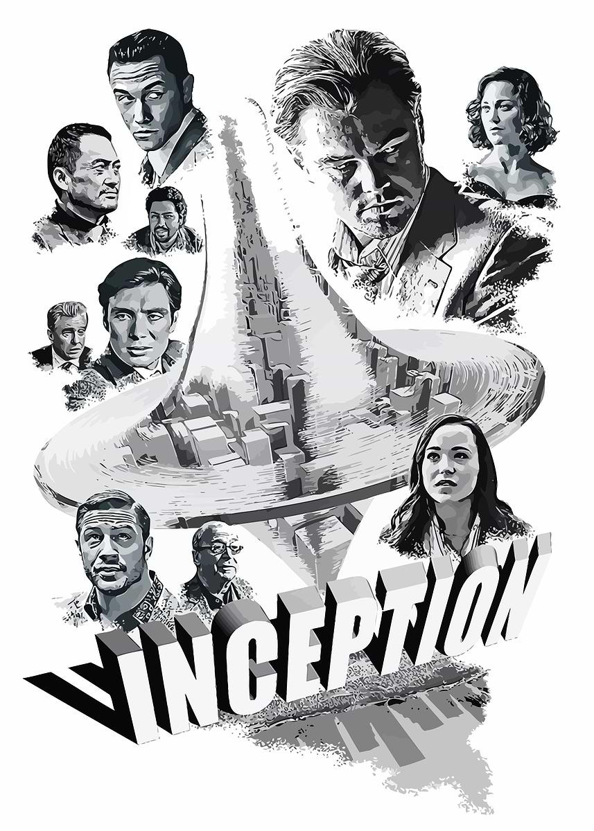 Inception' Poster, picture, metal print, paint by Ace Art | Displate