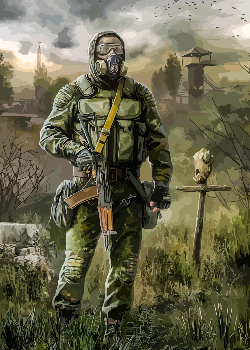 Stalker game' Poster, picture, metal print, paint by Nevaeh | Displate