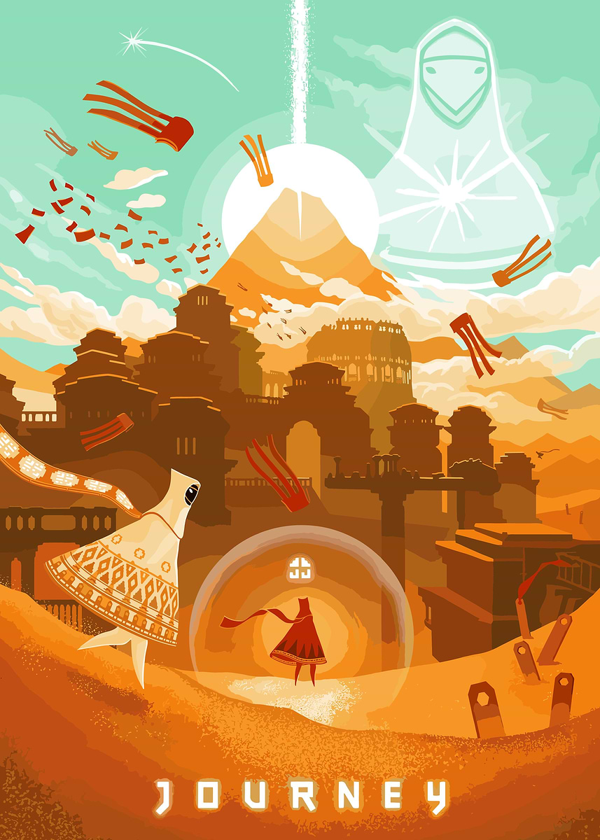 journey' Poster, picture, metal print, paint by source of fortune