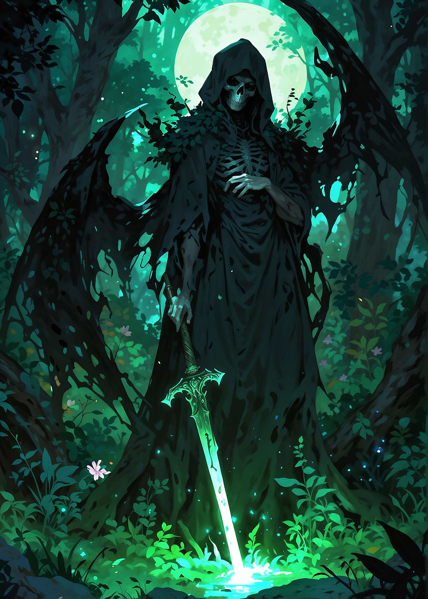 The Grim Reaper' Poster, picture, metal print, paint by