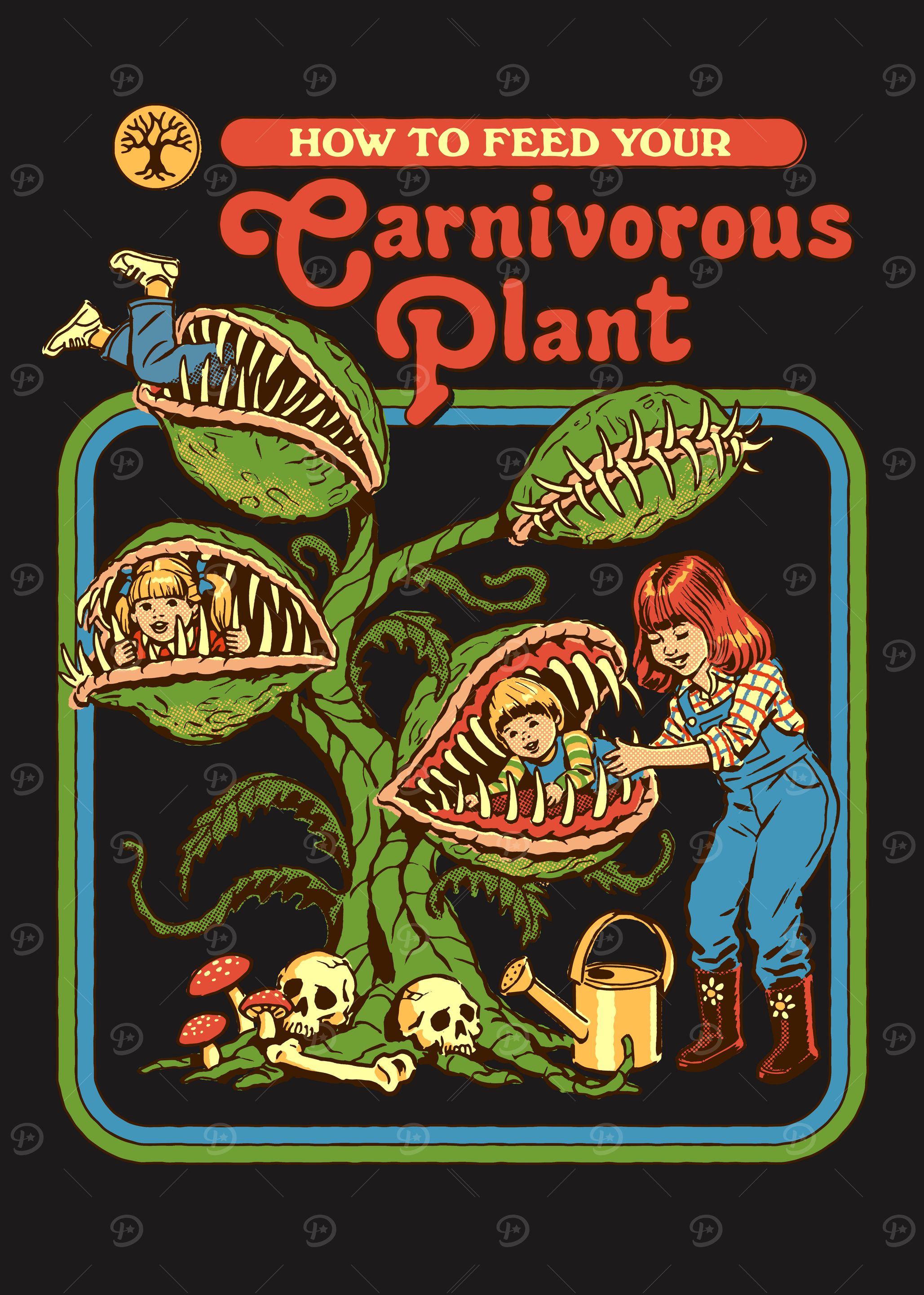 Carnivorous Plant' Poster, picture, metal print, paint by Steven