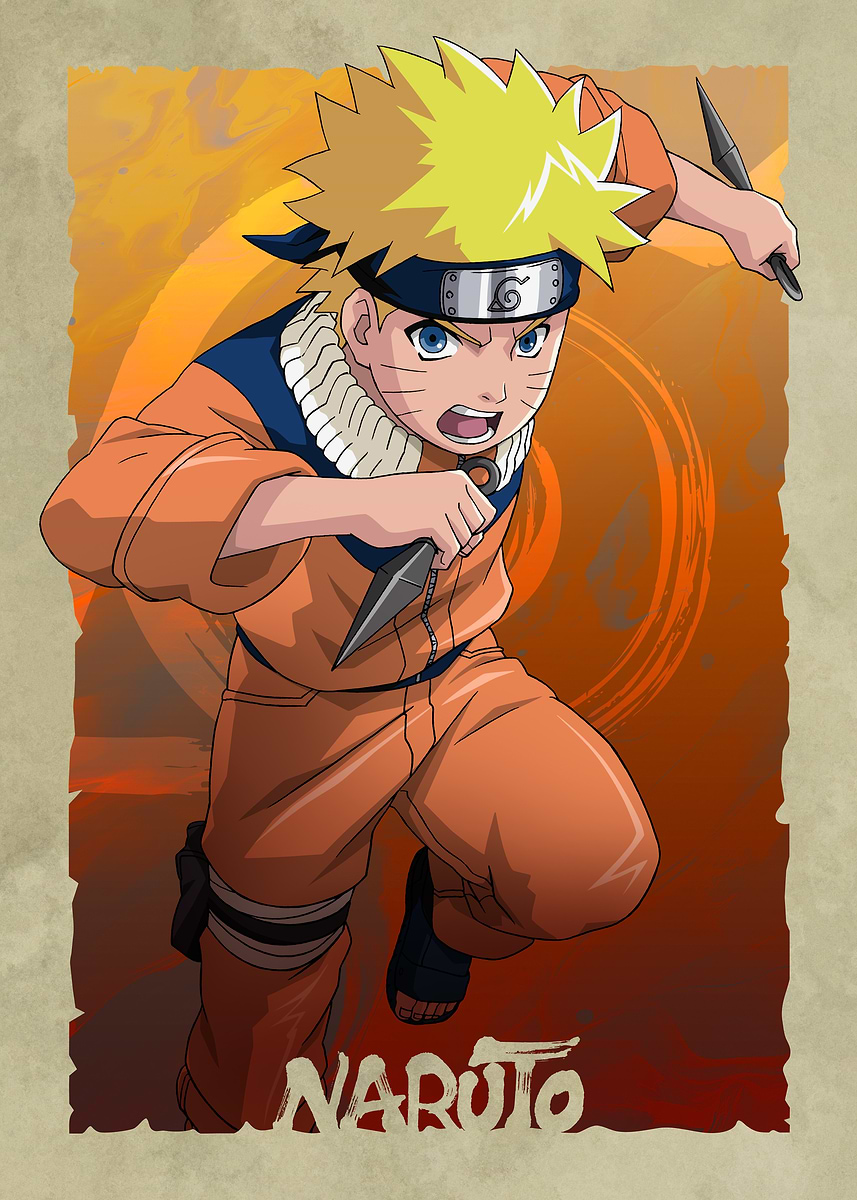 World of Heroes Naruto' Poster, picture, metal print, paint by