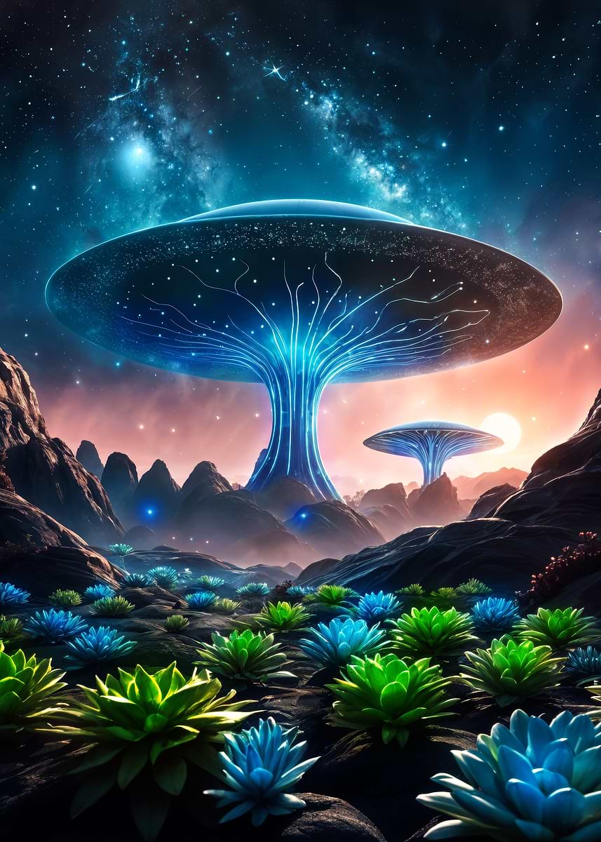 'Alien Planet Artwork' Poster, picture, metal print, paint by Art ...