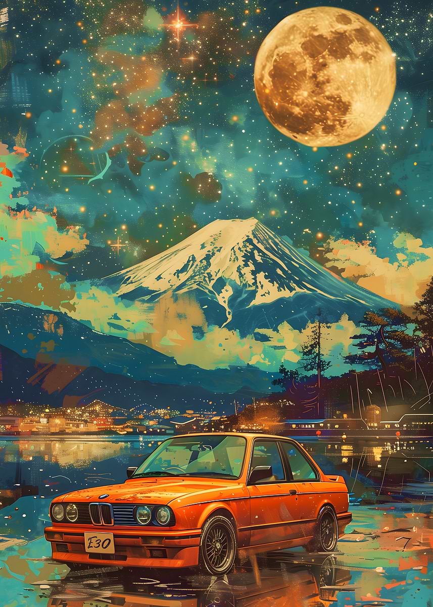 【新品】DEATH NYC 版画 2015年:初期QUEEN - M3(E30) BMW Art Car 8: E30 M3 Gr.A by Ken Done — Supercar Nostalgia