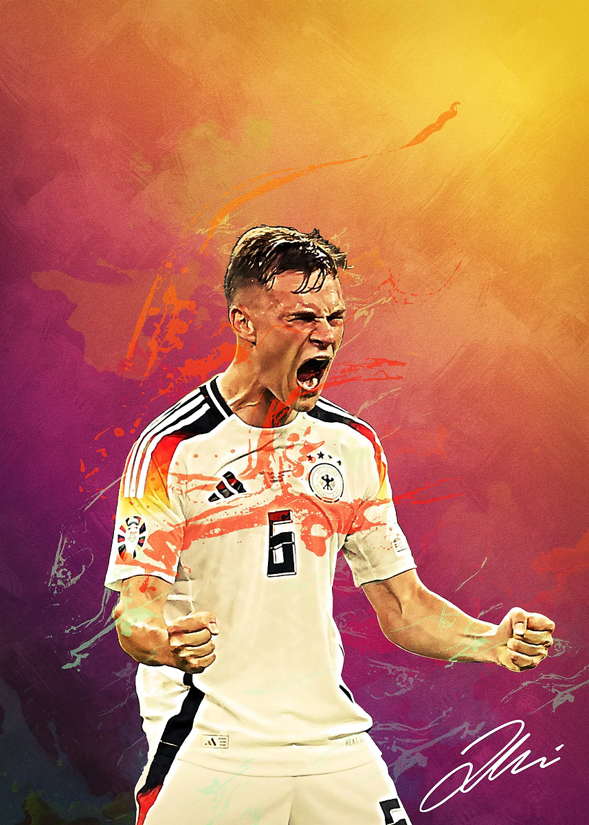 Joshua Kimmich ' Poster, picture, metal print, paint by Brian John