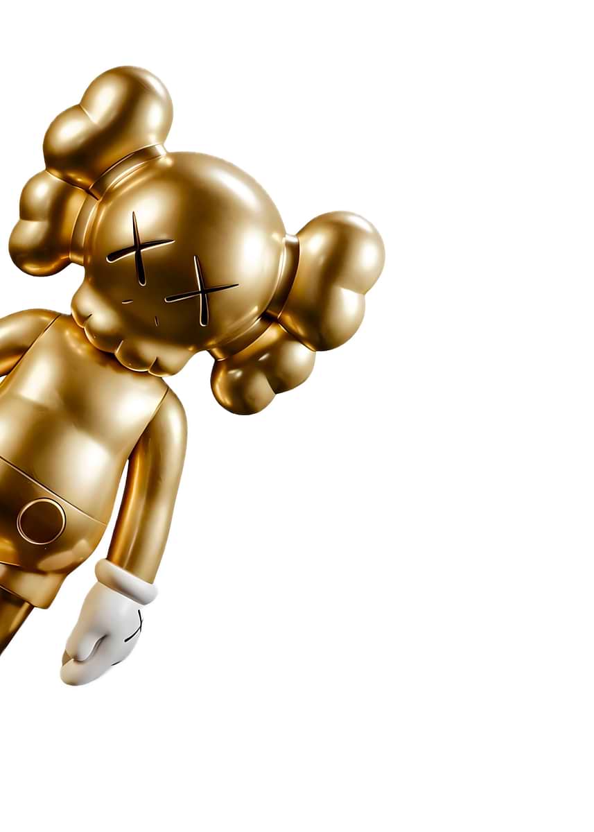 Golden kaws' Poster, picture, metal print, paint by Boon Edgar