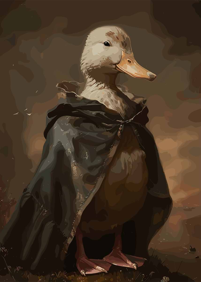 Duck Wizard' Poster, picture, metal print, paint by Lucky Star