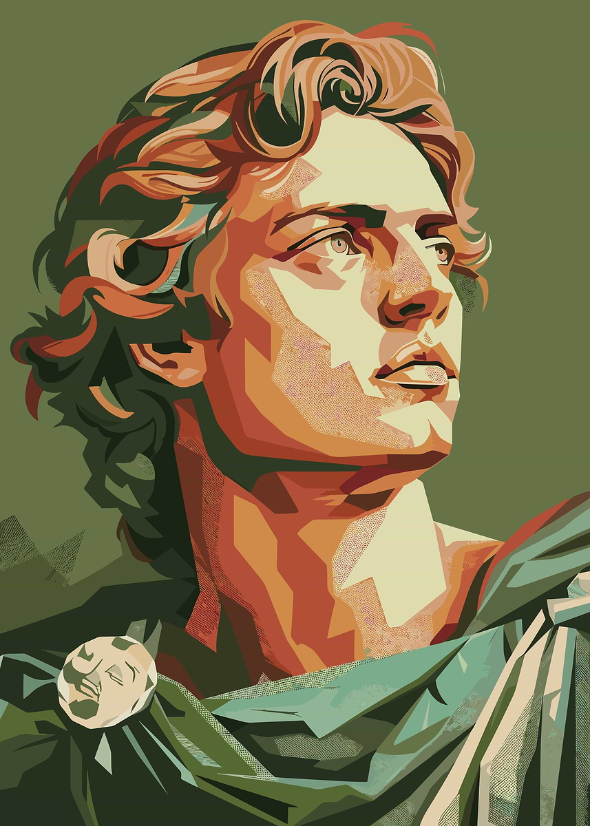 Alexander The Great' Poster, picture, metal print, paint by Mesh