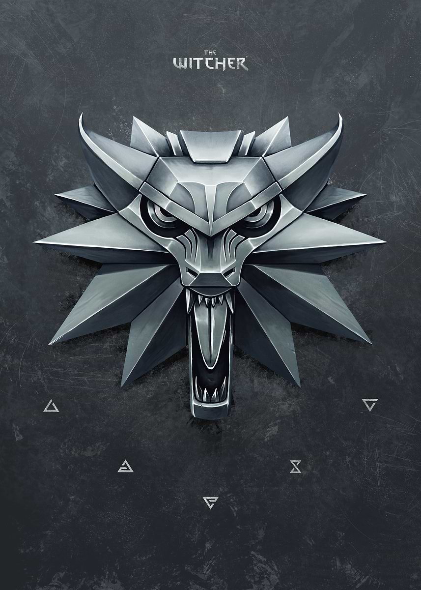 Displate The Witcher – Limited Edition 326/1000 – The Wolf (2/3)