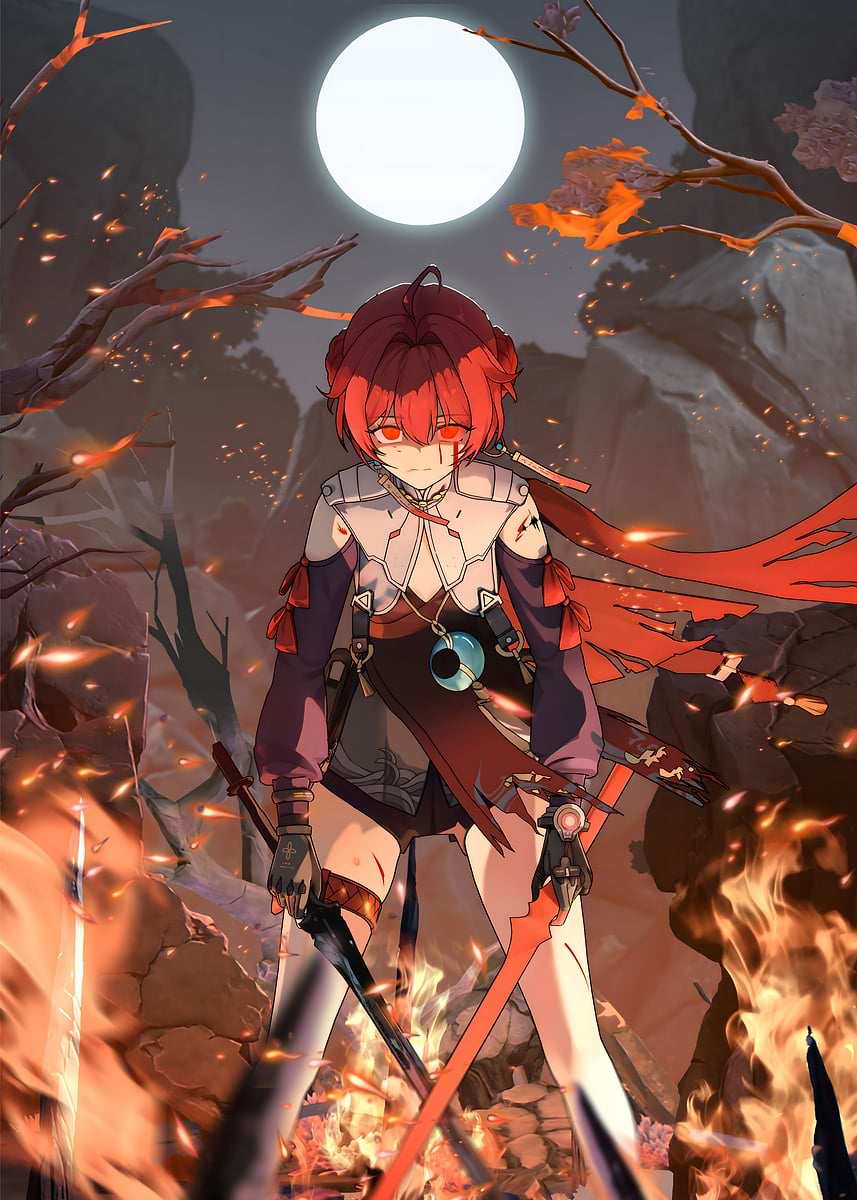 Danjin Wuthering Waves' Poster, picture, metal print, paint by