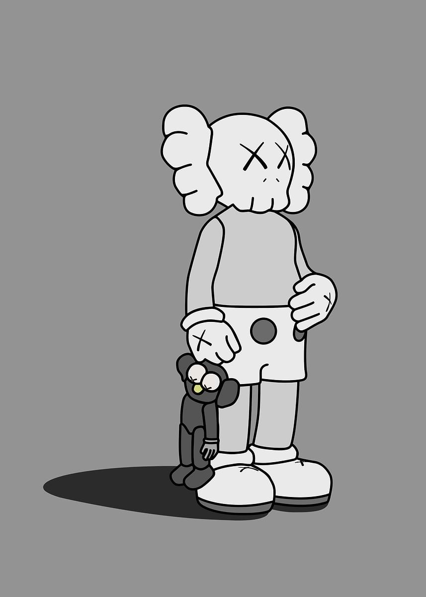 Kaws' Poster, picture, metal print, paint by Family Anime