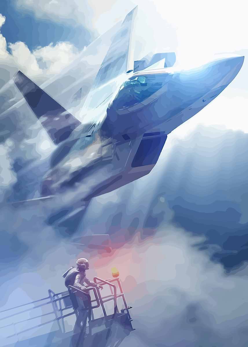 エースコンバット ポスター ace combat 7' Poster, picture, metal print, paint by sotto voce