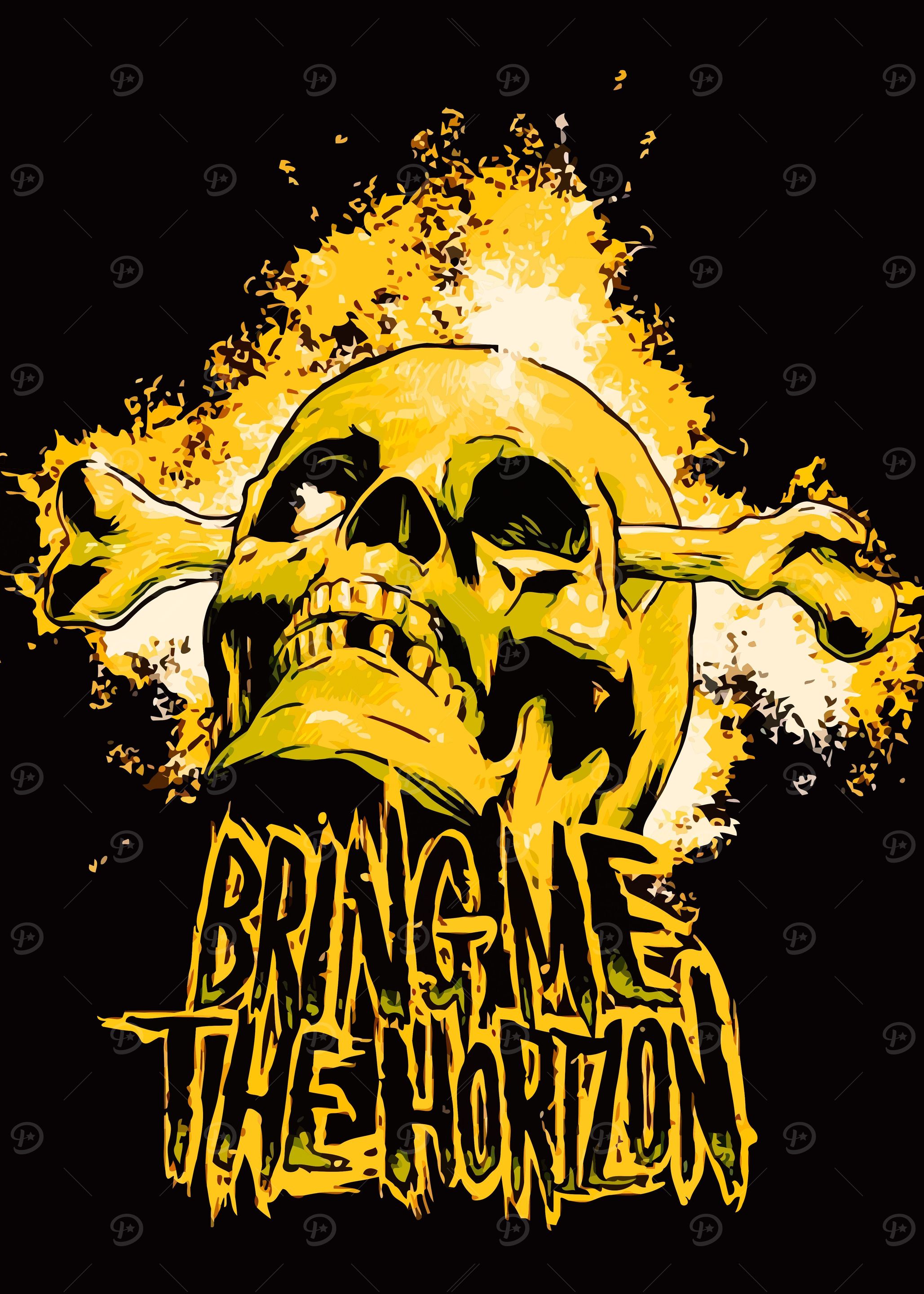 Bring Me The Horizon skull' Poster, picture, metal print