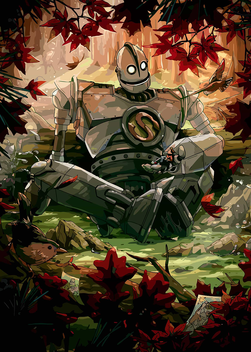 The Iron Giant' Poster, picture, metal print, paint by Lech