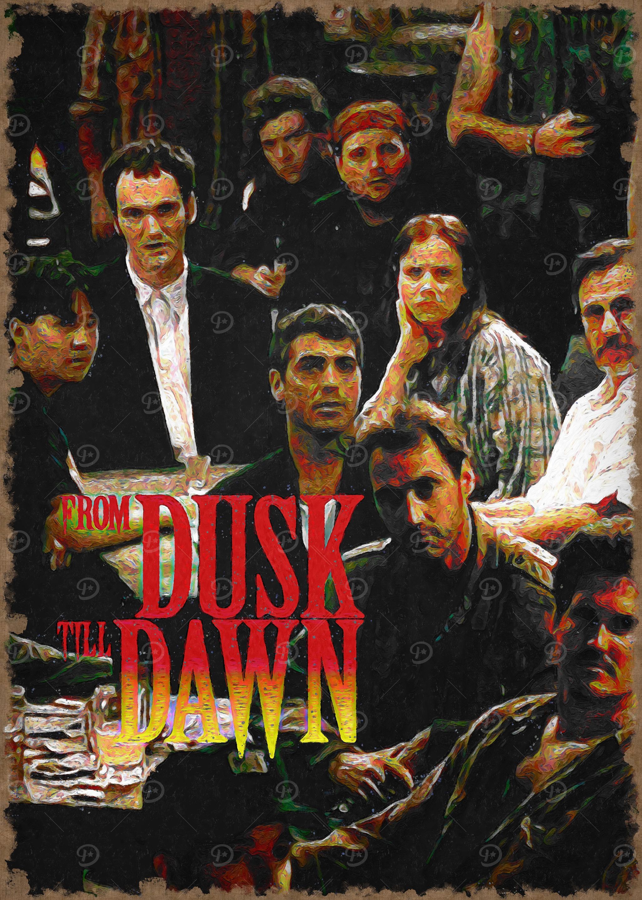 from dusk till dawn' Poster, picture, metal print, paint by