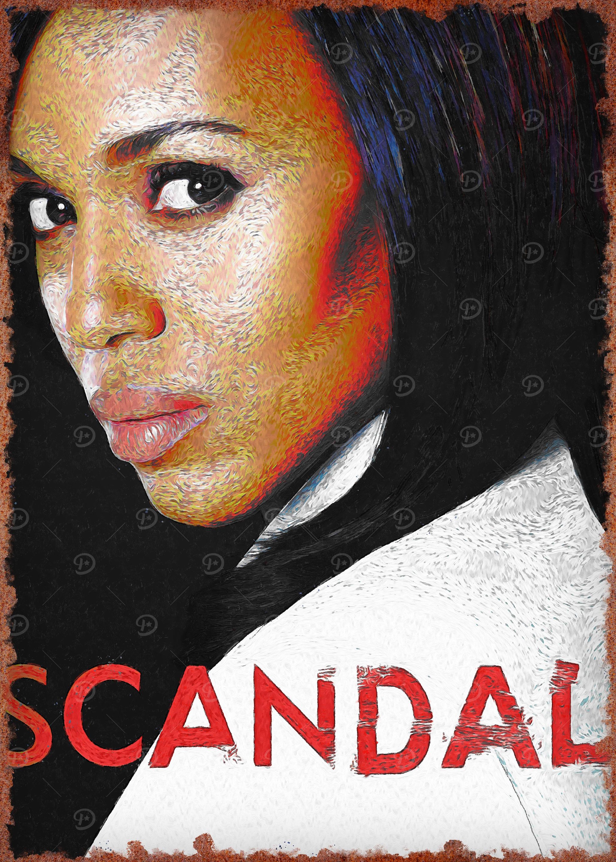 scandal' Poster, picture, metal print, paint by Exclusive Metal