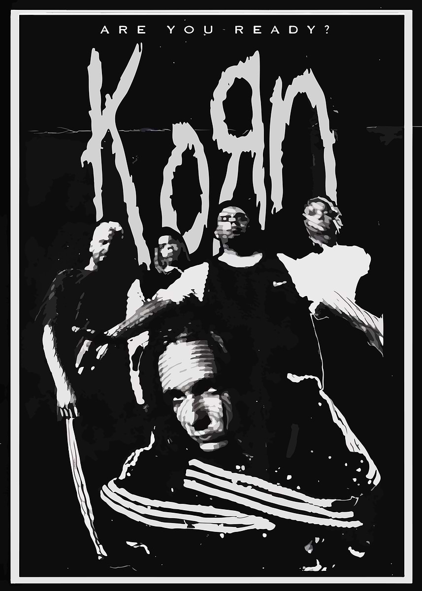 Korn heavy metal music ' Poster, picture, metal print, paint by