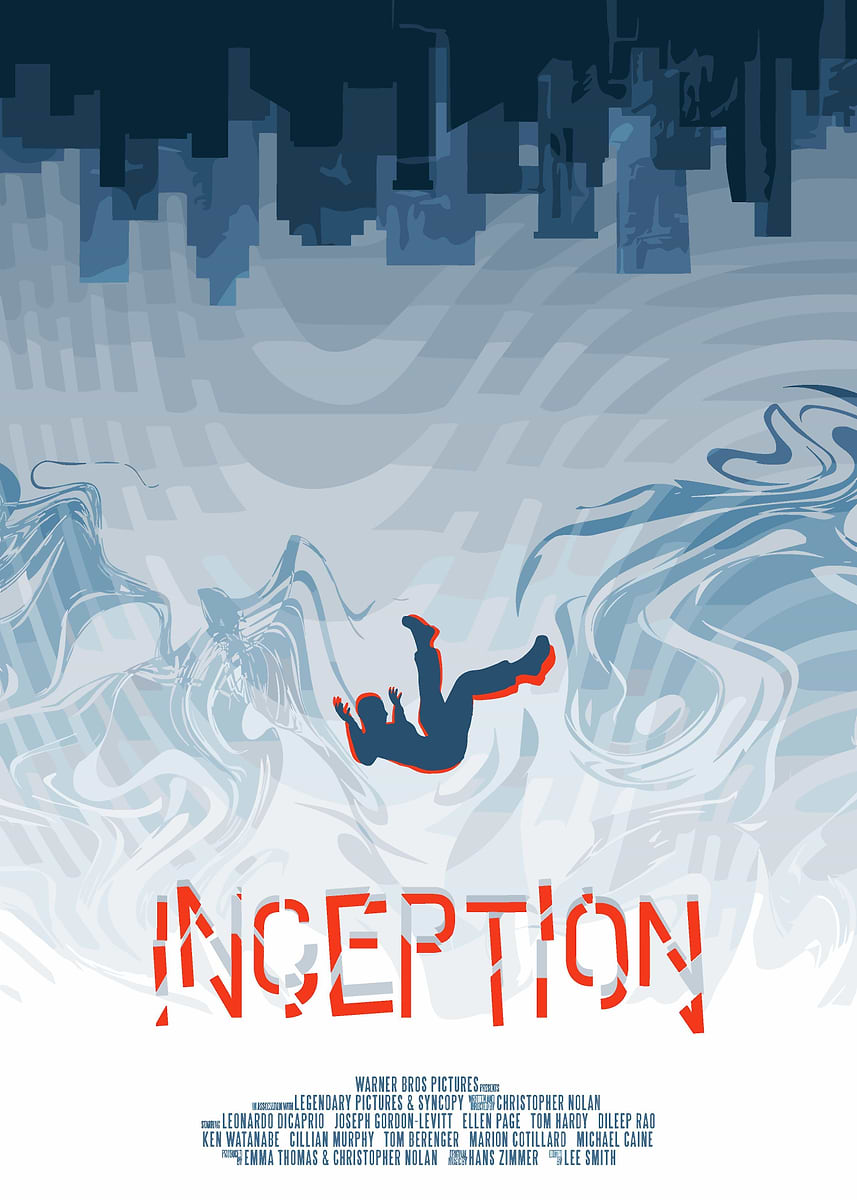 インセプション　displate INCEPTION' Poster, picture, metal print, paint by Tobi Widiyanto