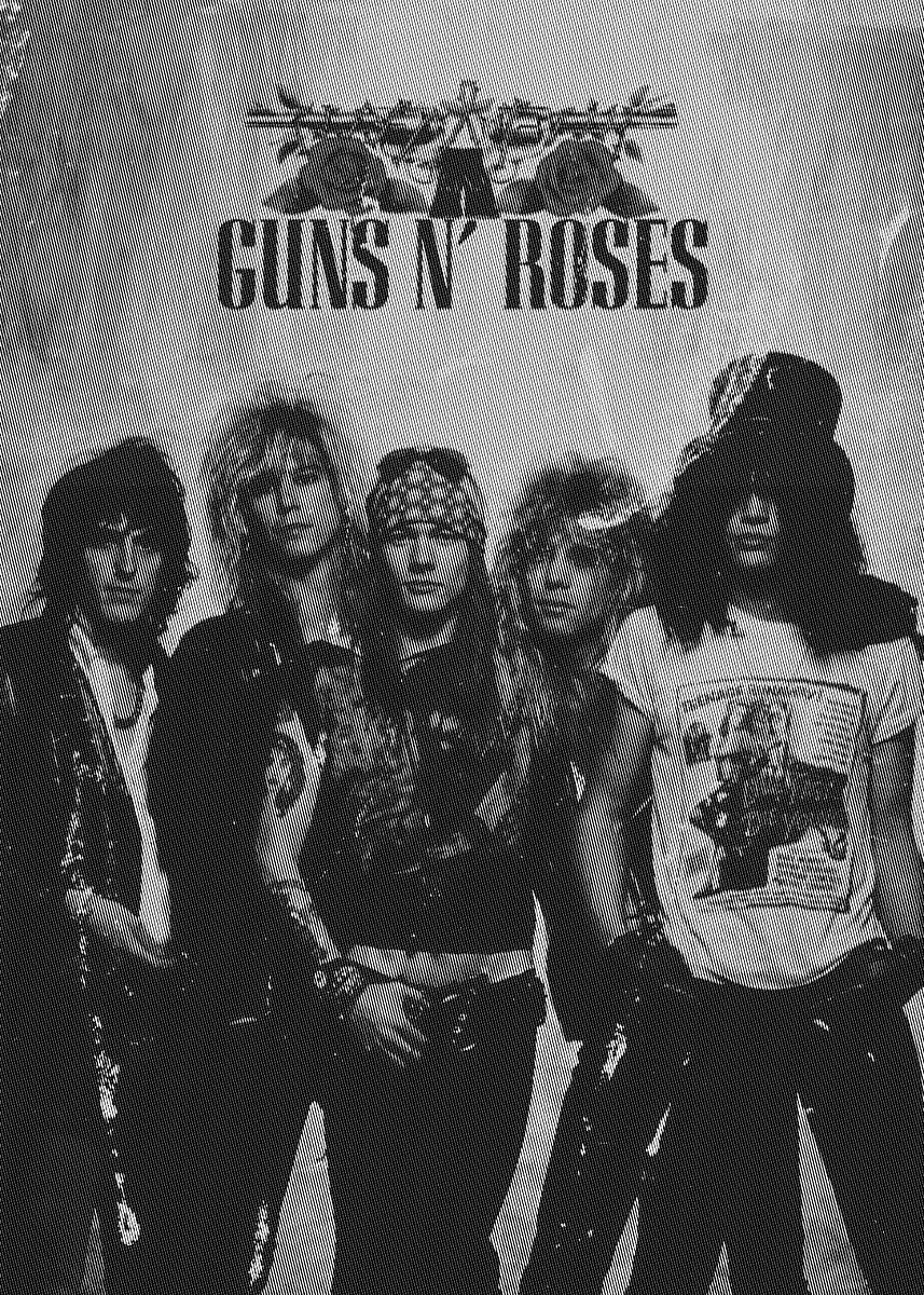 Guns N' Roses ポスター Guns N Roses Lithograph 13 x 17 Philadelphia 10-8-17 Reprint Rocky