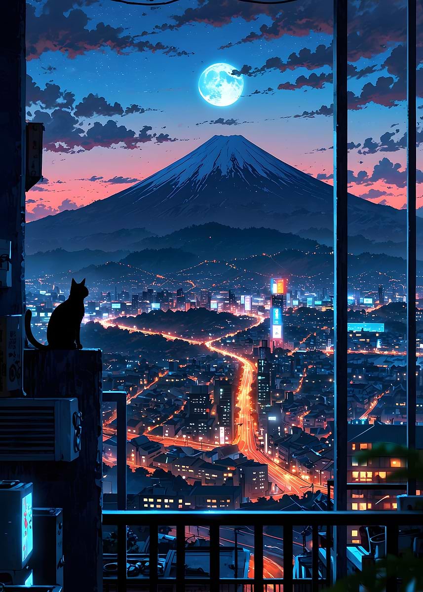 Displate ディスプレイット黒化け猫　メタルポースター 7a09b245-bae9-40f8-82c1-