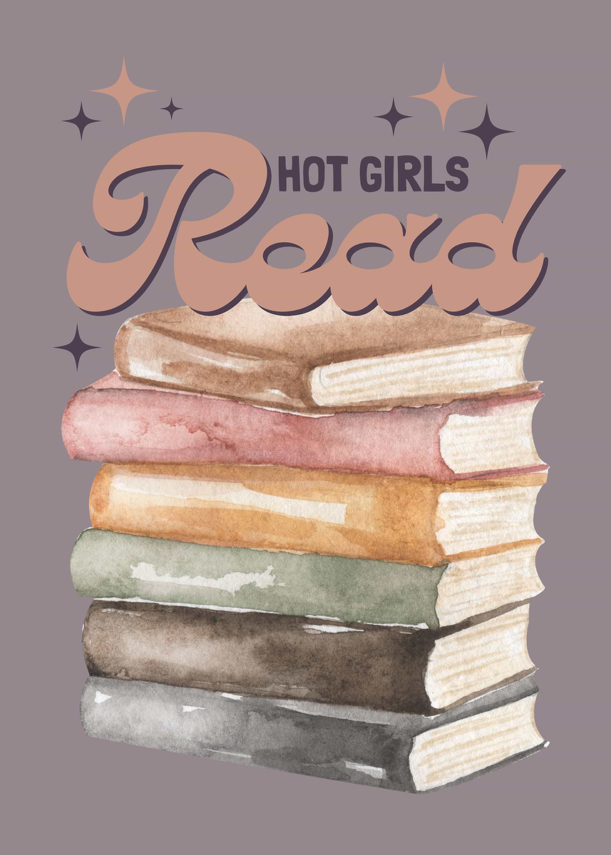 Book Booktok Girls Read ' Poster, picture, metal print, paint by