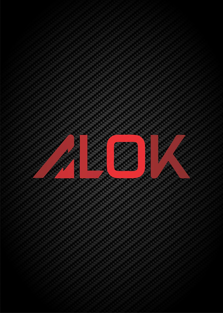 Sticker Alok 'alok' Poster, picture, metal print, paint by Cool Metalic Projects ...