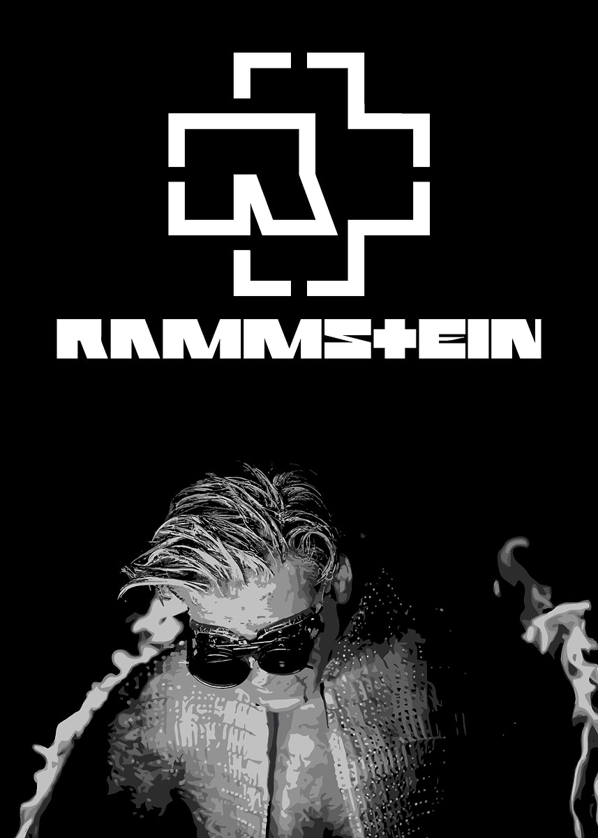 Rammstein' Poster, picture, metal print, paint by VisionPrint