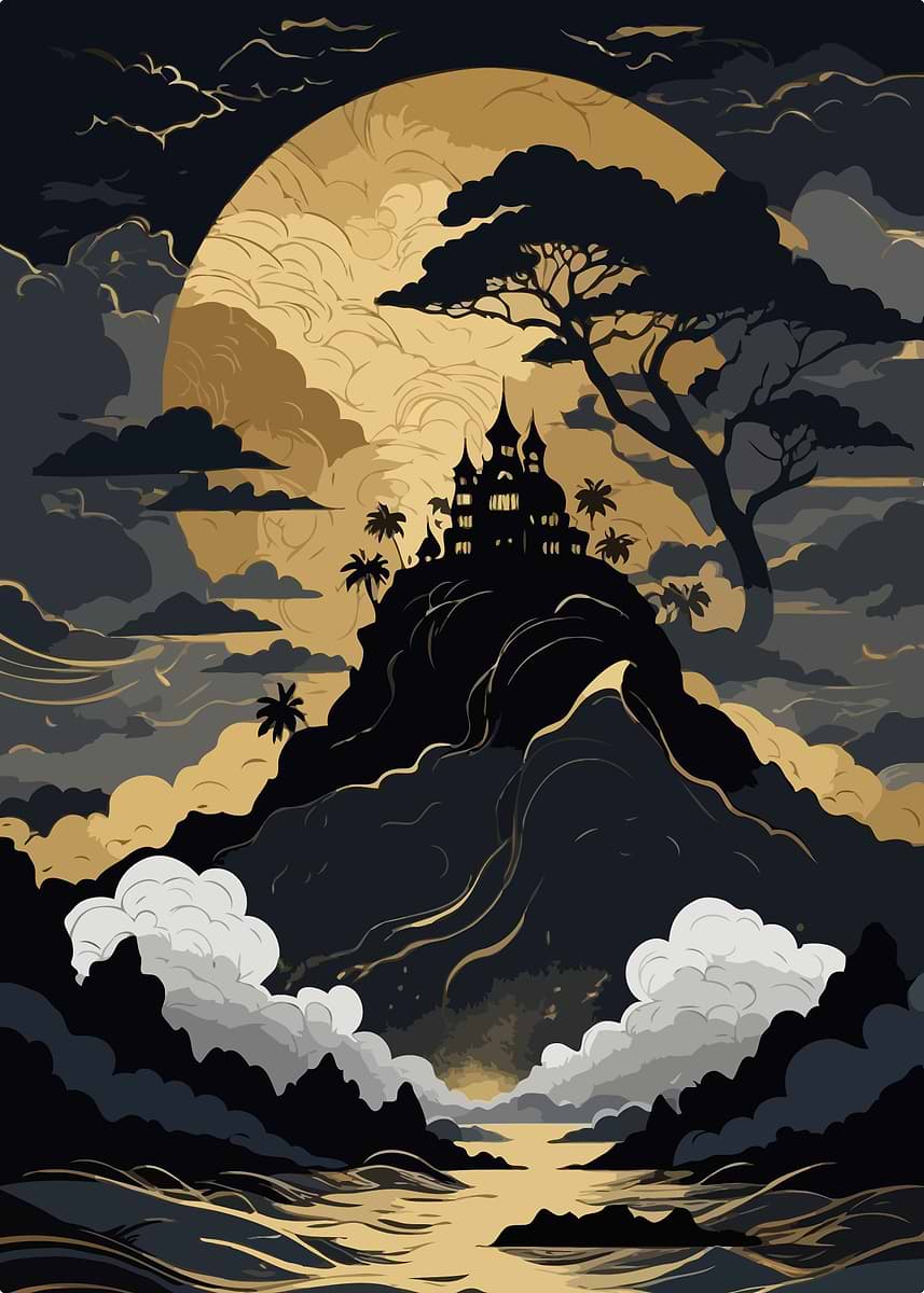 黄金の調和の木 DISPLATE メタリック ポスター ( #8833 ) d30188a8-e572-4143-825c-